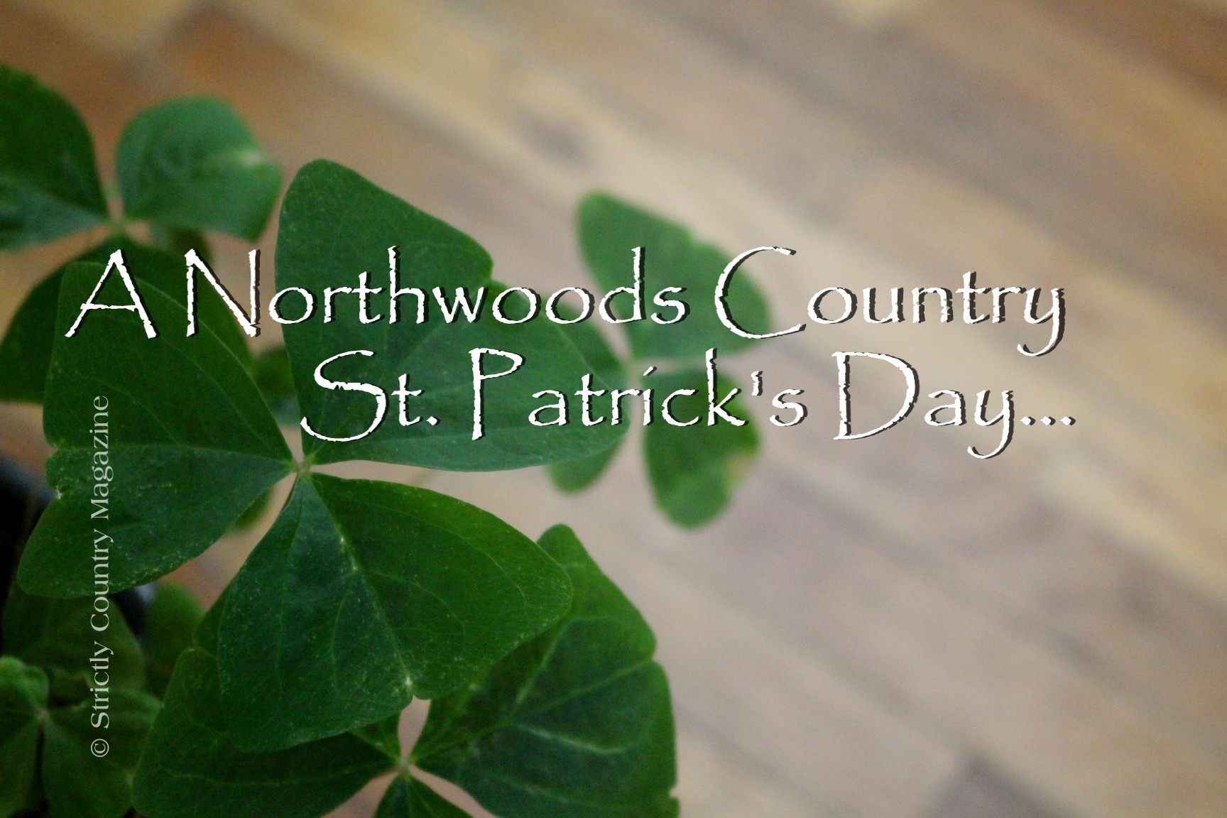 Strictly Country Magazine copyright A Northwoods Country St Patrick's day